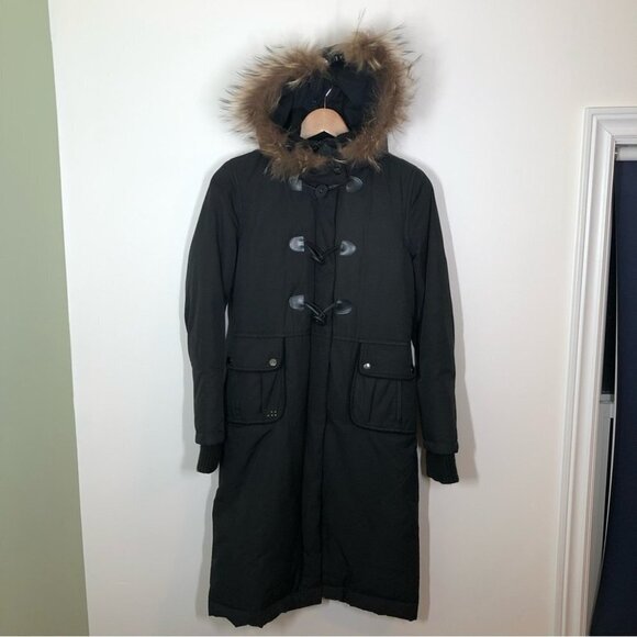 Soia &  Kyo Black Goose Down Toggle Jacket Size XS - Picture 1 of 10